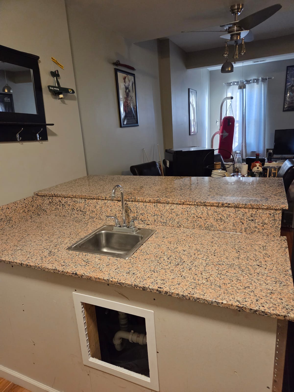 Granite kitchen counter